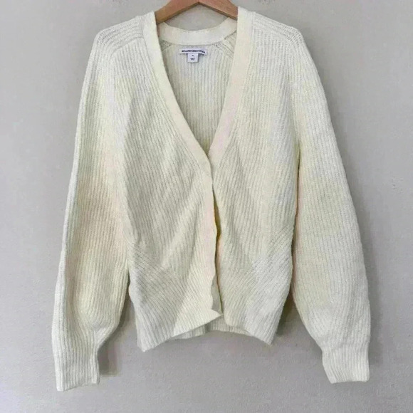 Amazon Essentials Women's Soft Touch Ribbed Blouson Cardigan Beige Size XS - Picture 6 of 12